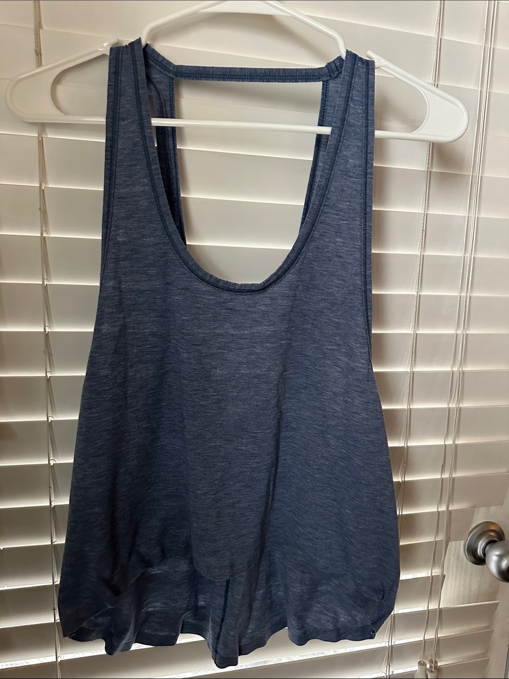 lululemon athletica Heathered Navy Racerback Tank